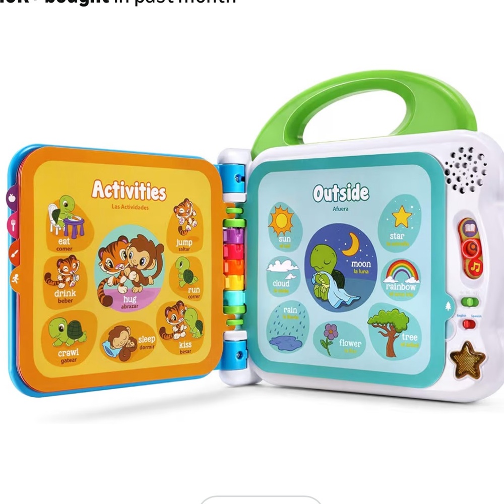 LeapFrog 100 Words Book - Green, White, and Blue - Picture 3 of 4